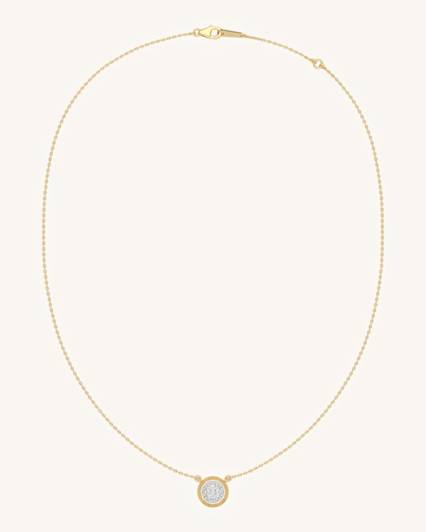 Textured Circle Necklace