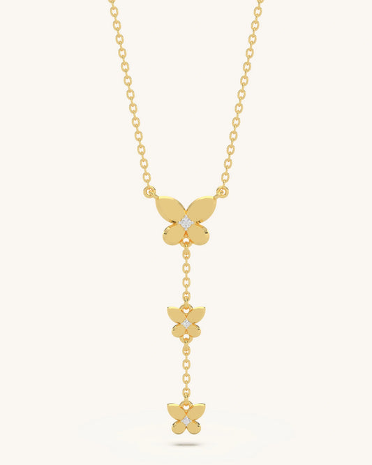 Butterfly Drop Necklace