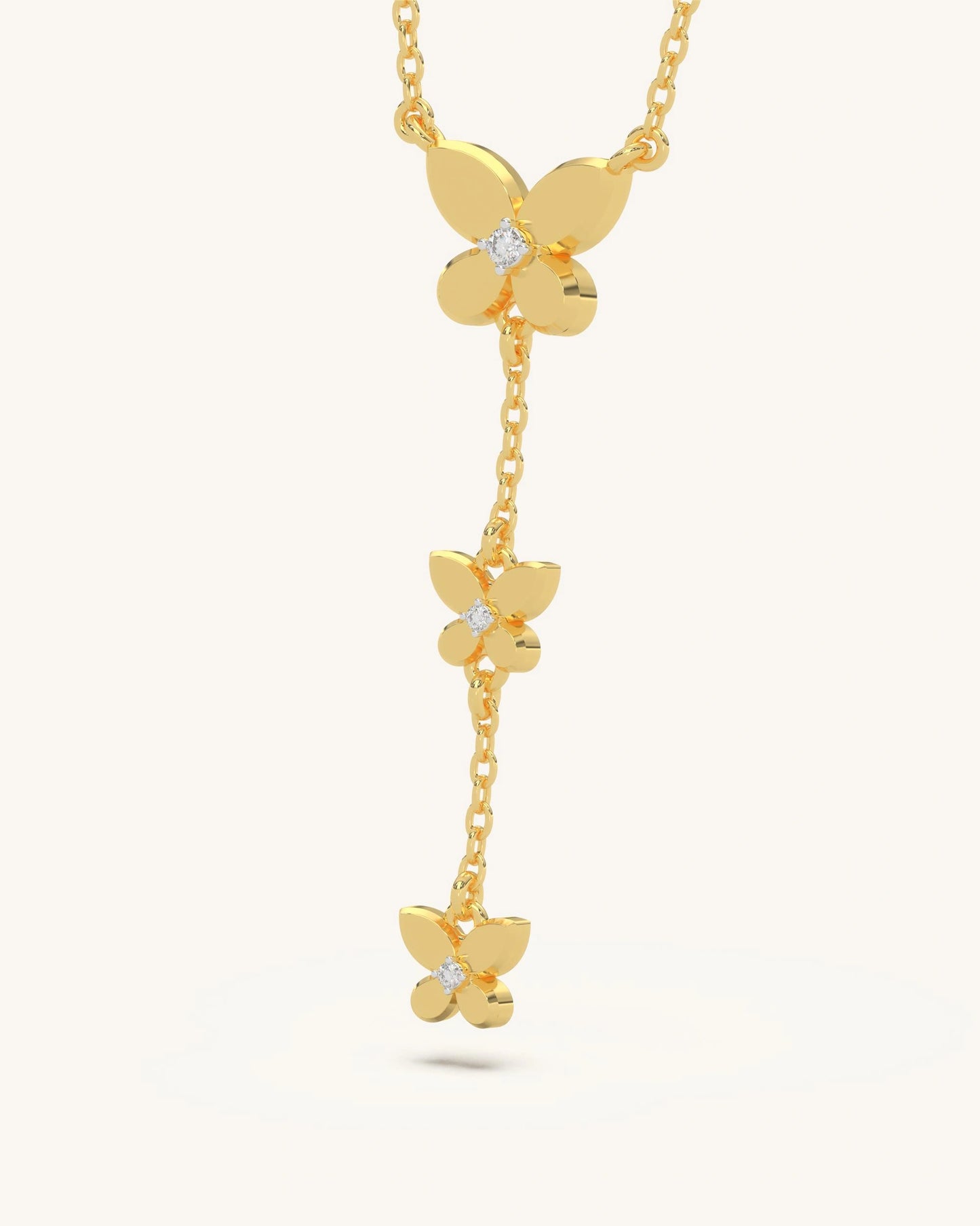 Butterfly Drop Necklace