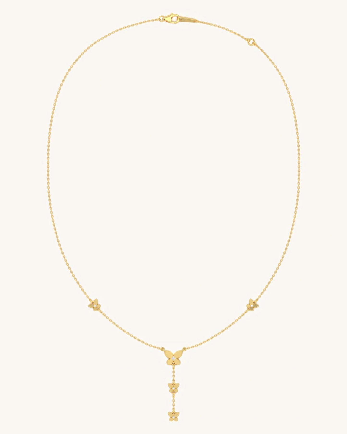 Butterfly Drop Necklace