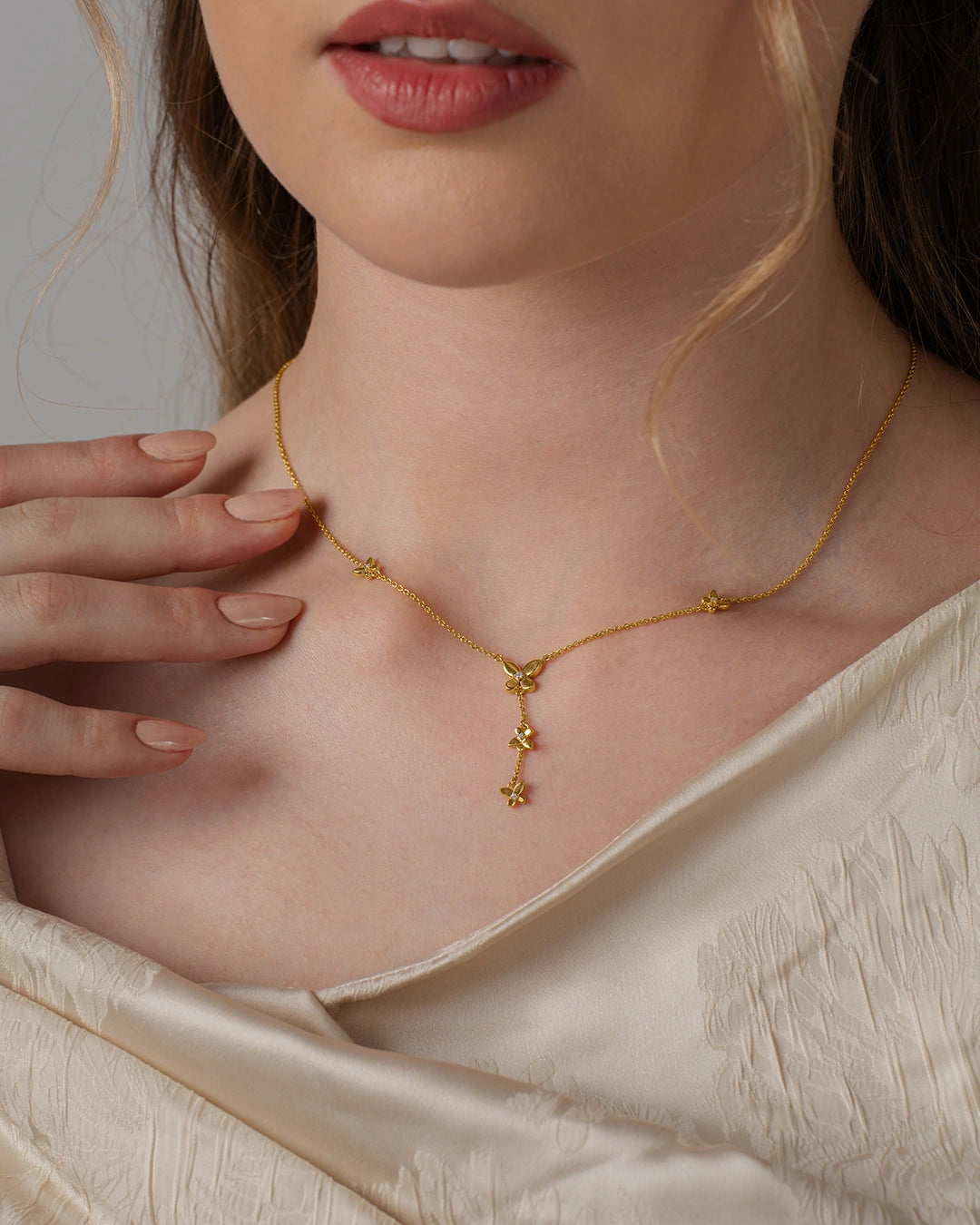 Butterfly Drop Necklace