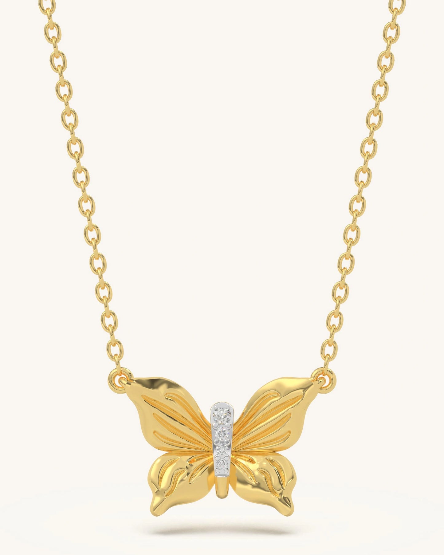 Sculpted Wing Necklace