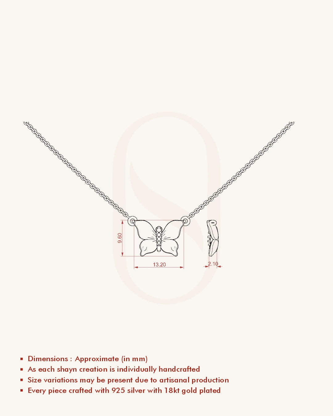 Sculpted Wing Necklace