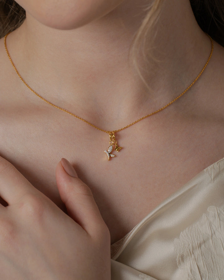 Branch Butterfly Necklace