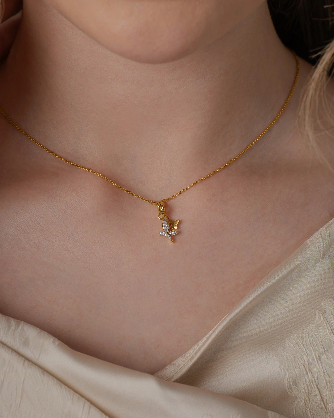 Branch Butterfly Necklace