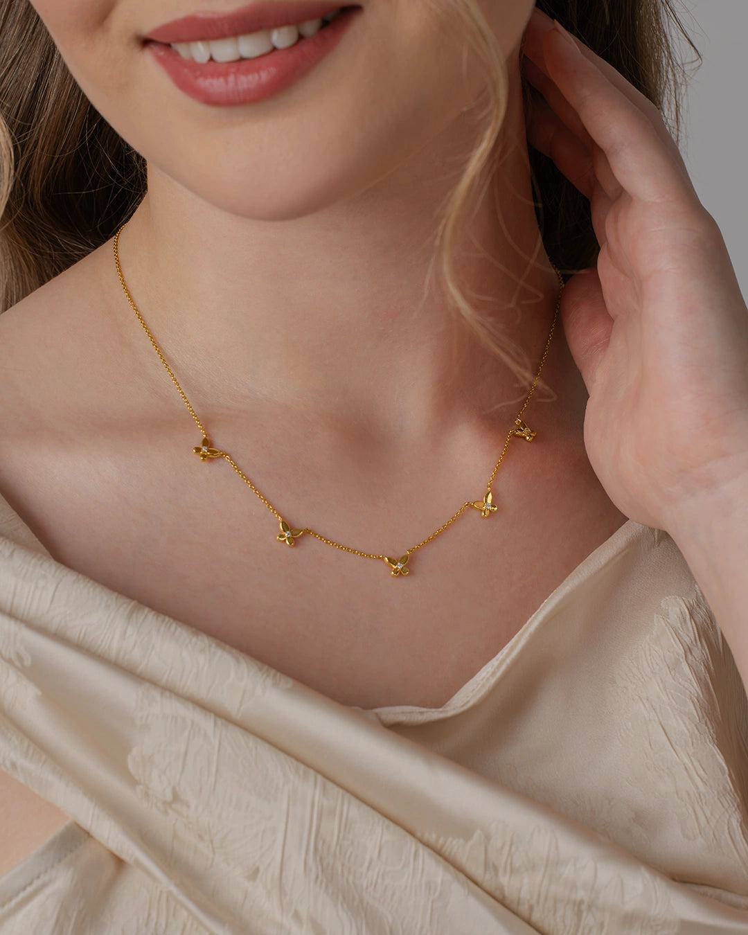 Petal Butterfly Necklace