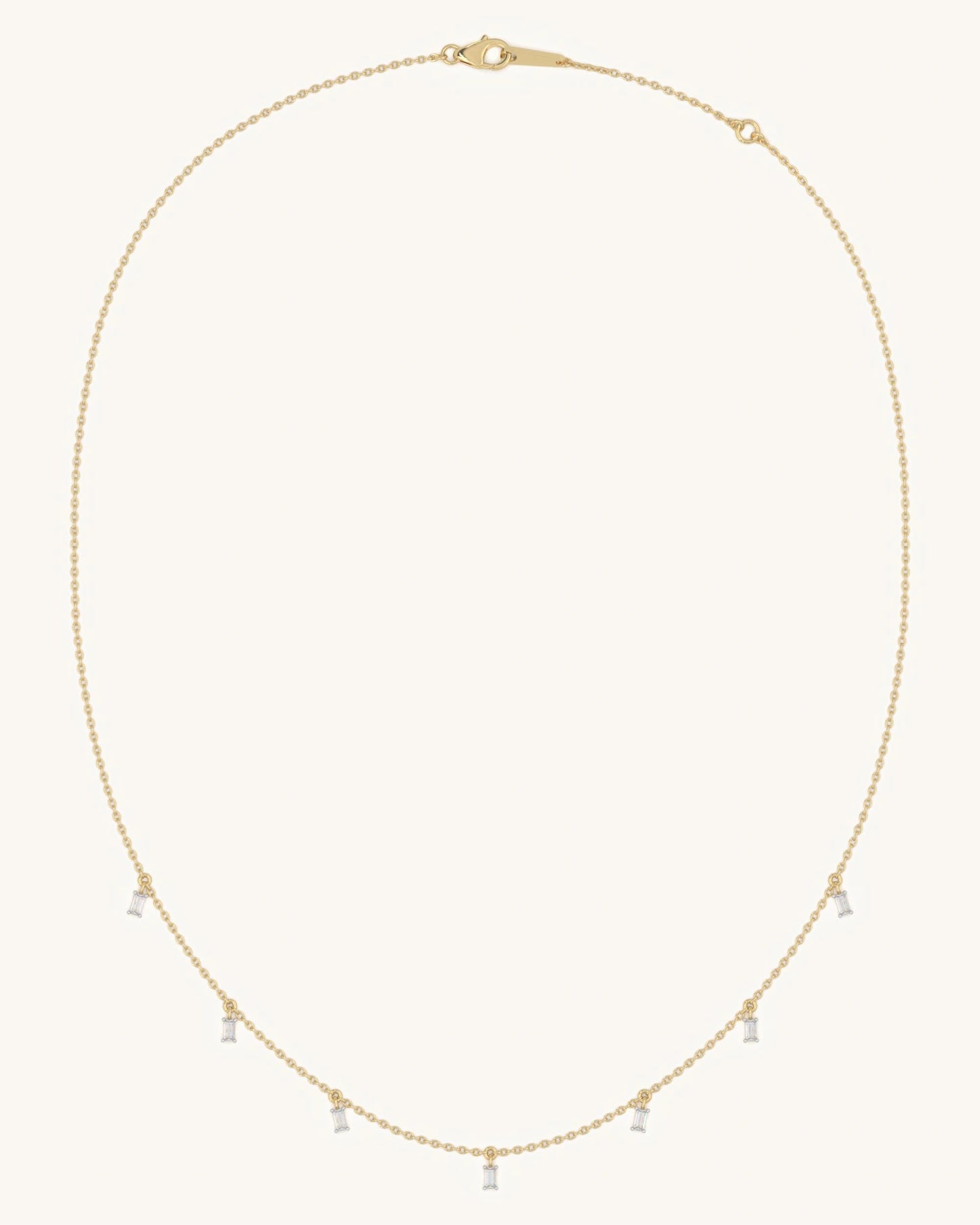 Dangling Baguette Necklace