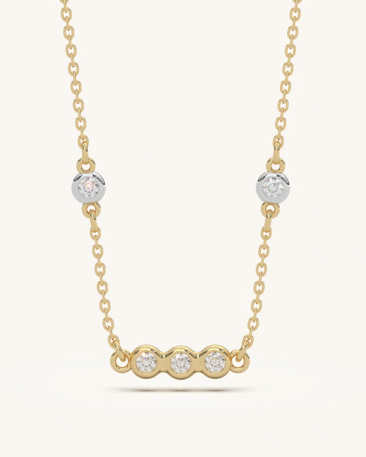 Bezel Circle Necklace