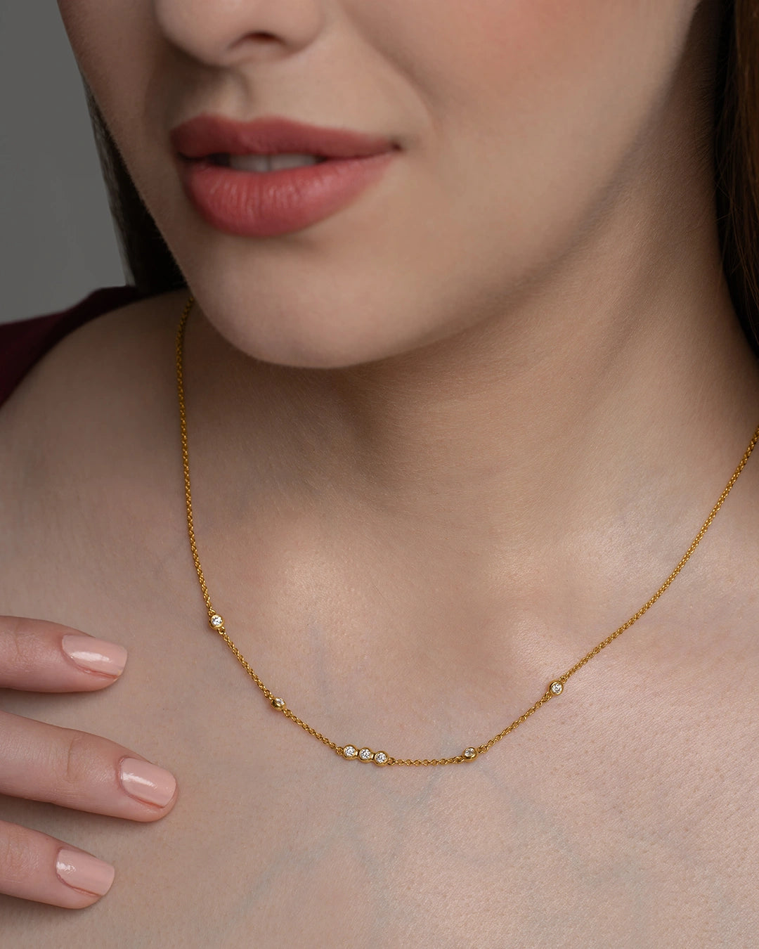 Bezel Circle Necklace