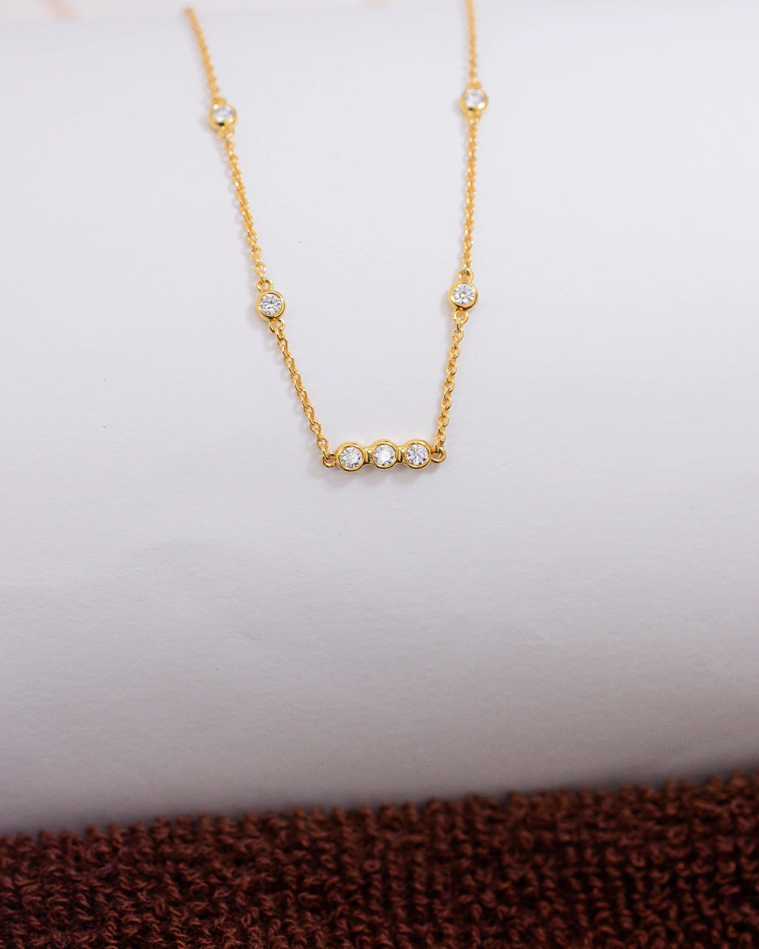 Bezel Circle Necklace