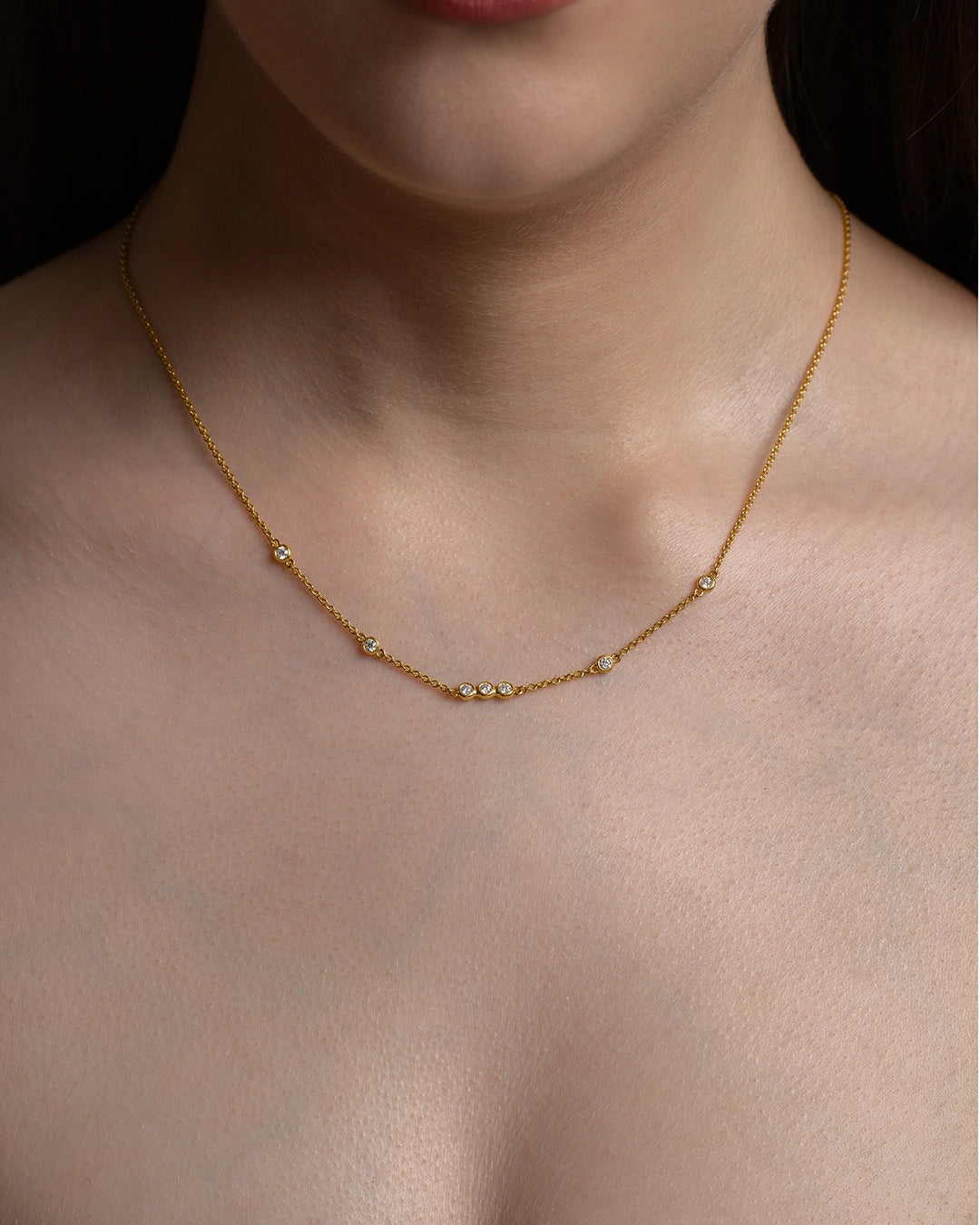 Bezel Circle Necklace