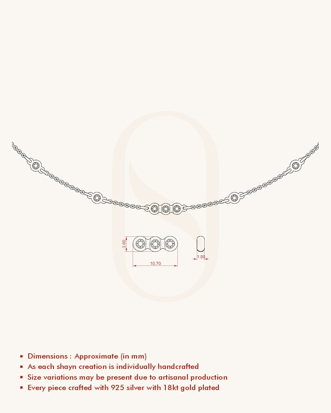 Bezel Circle Necklace