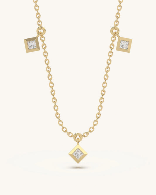 Square Drop Necklace