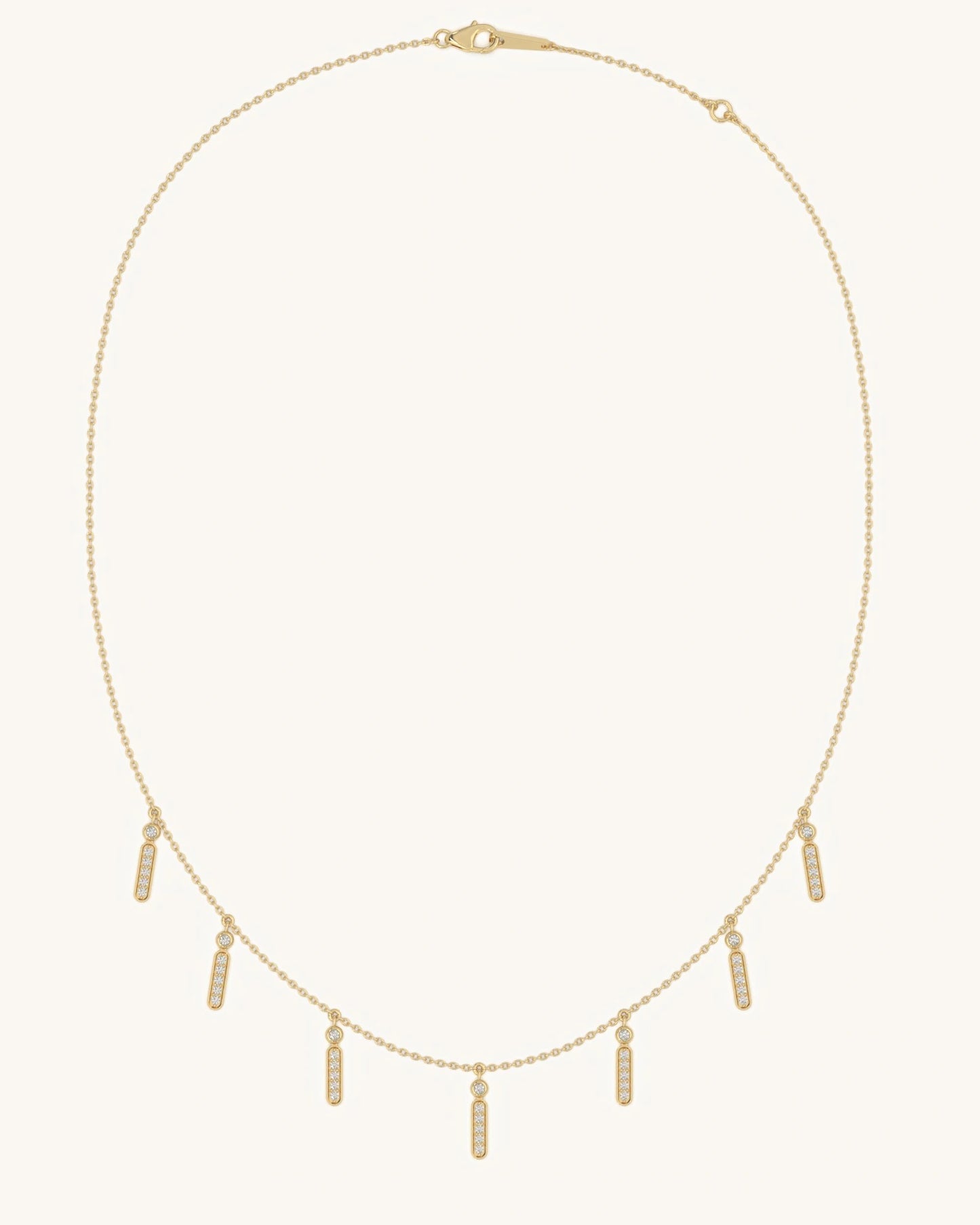 Rectangle Cluster Necklace