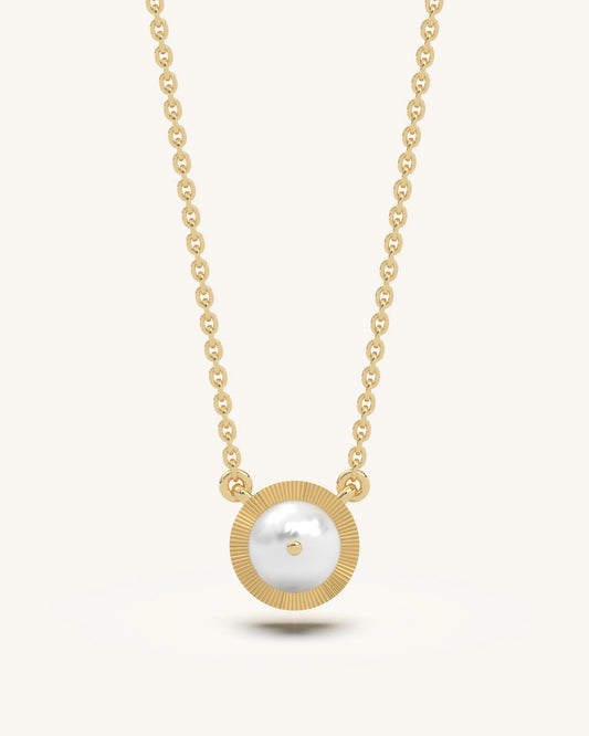 Sunburst Pearl Necklace