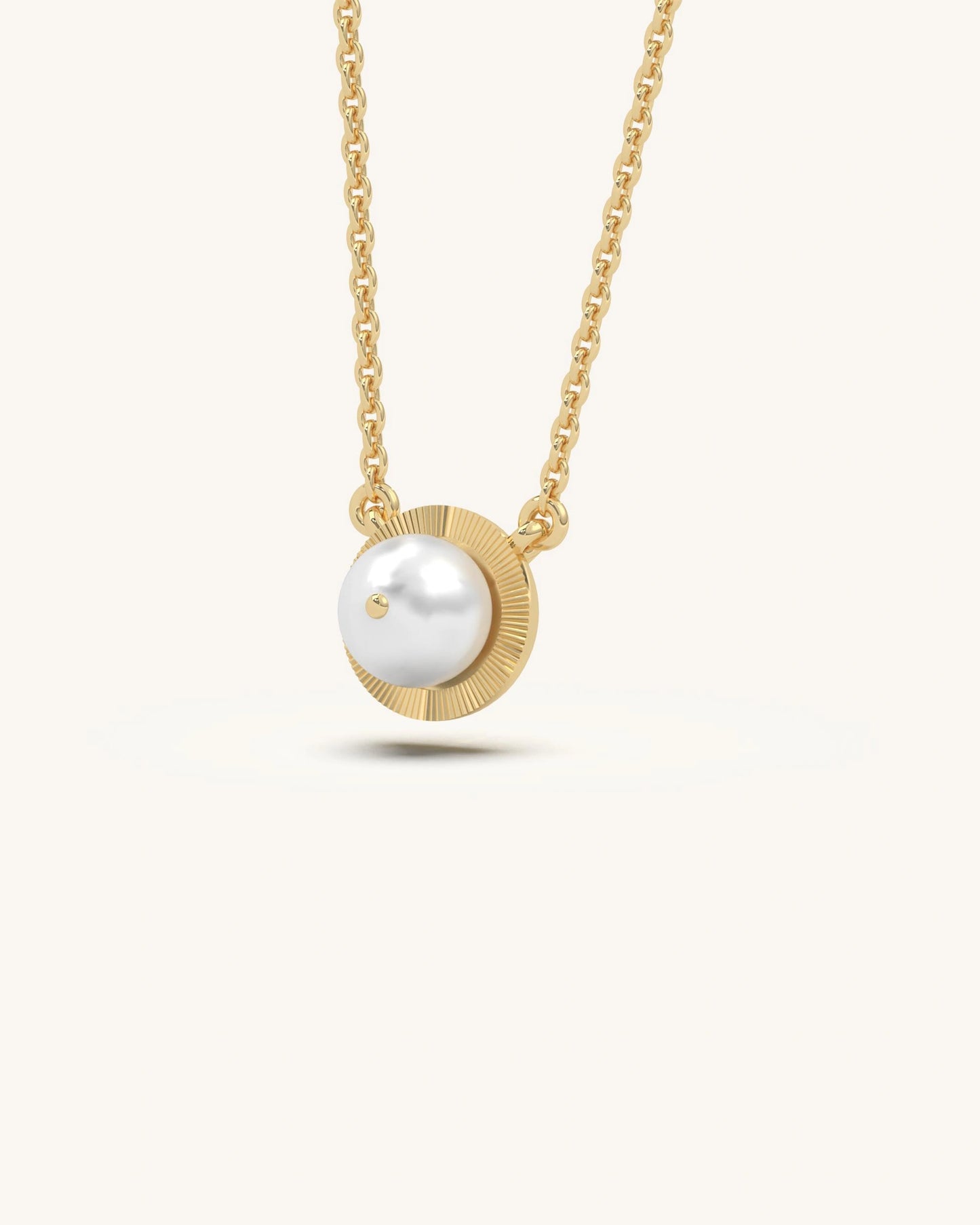 Sunburst Pearl Necklace