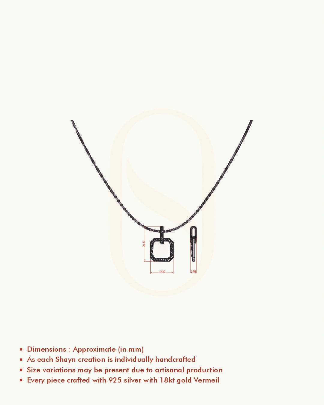 Modern Frame Necklace