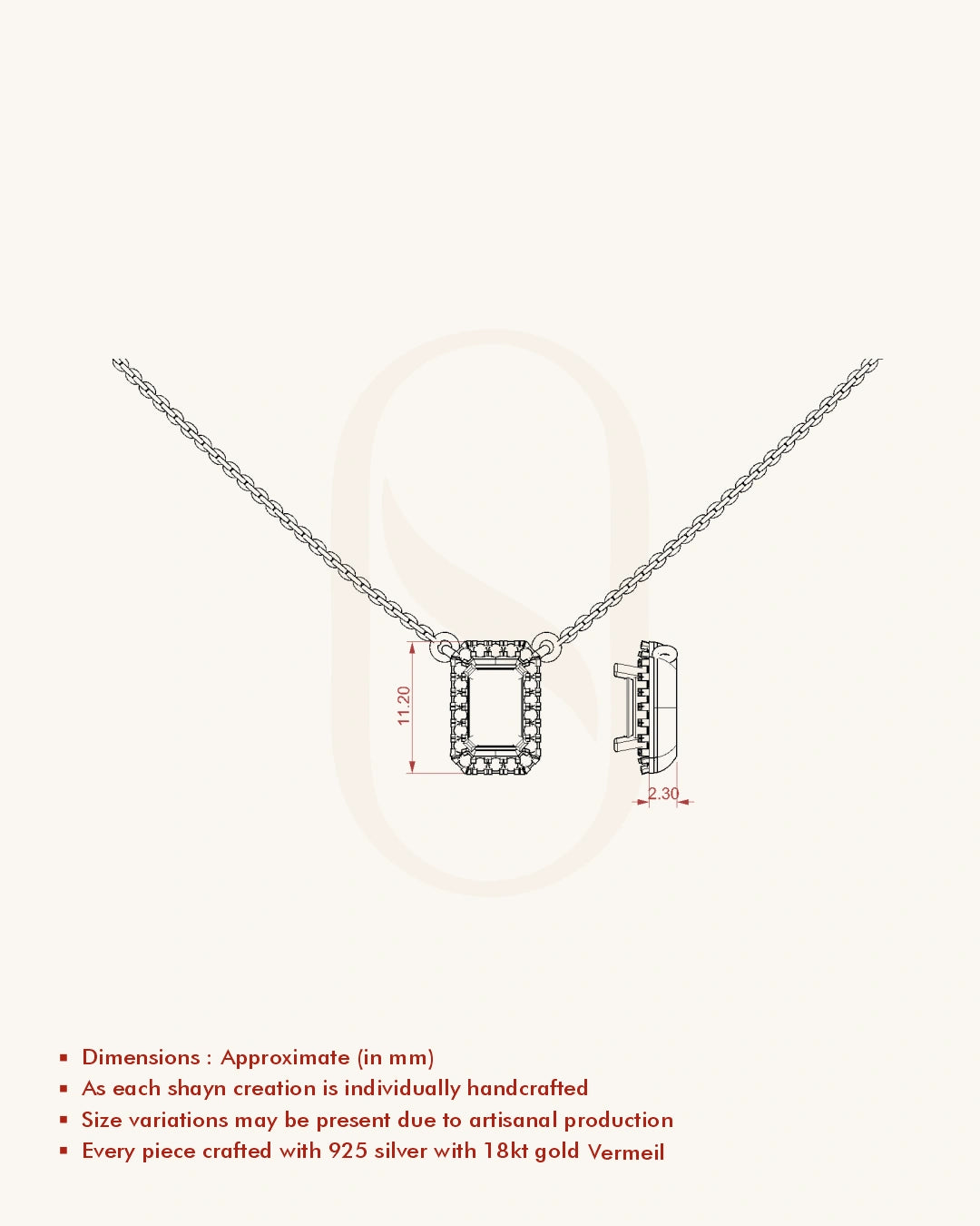 Emerald Halo Necklace