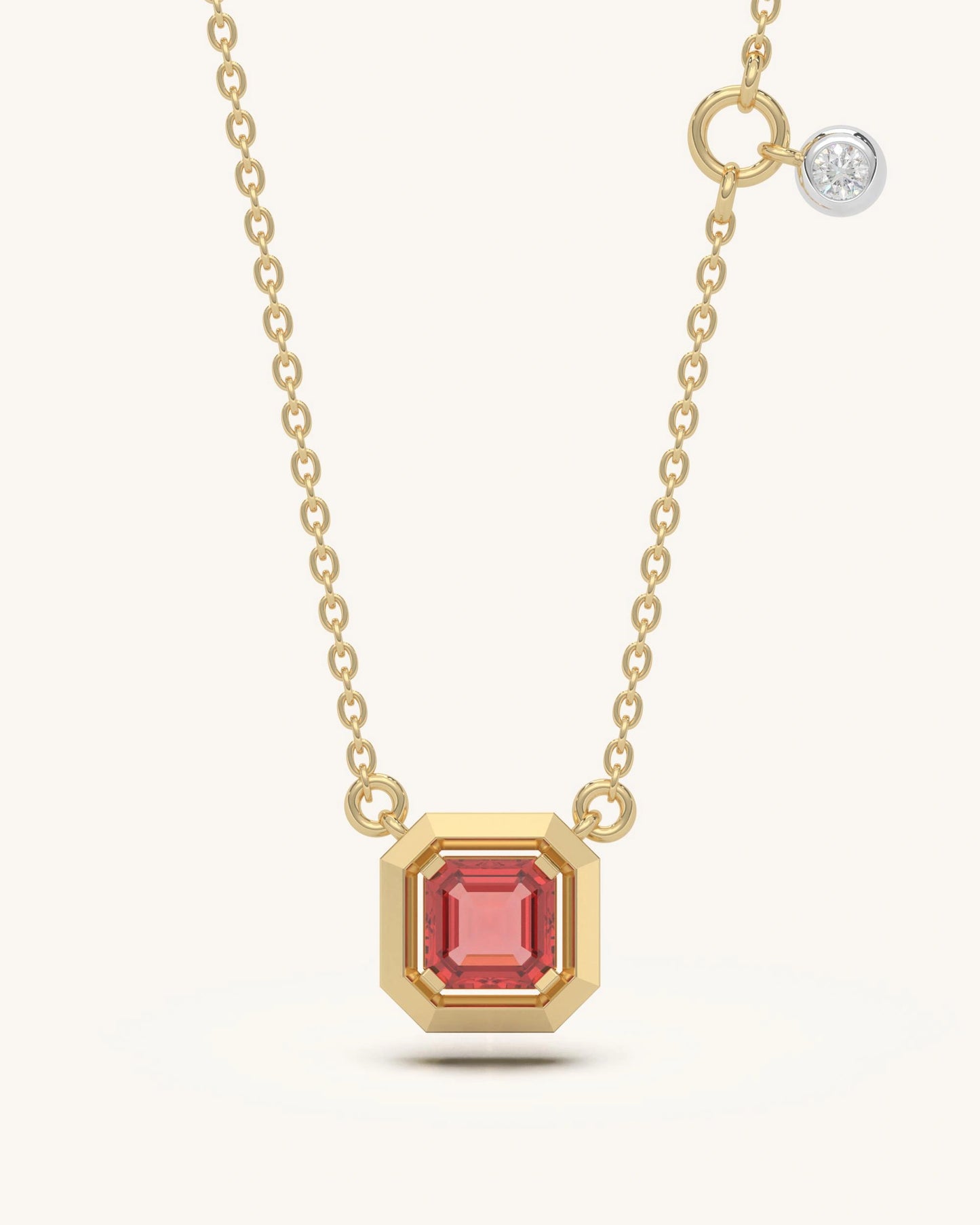Ruby Accent Necklace
