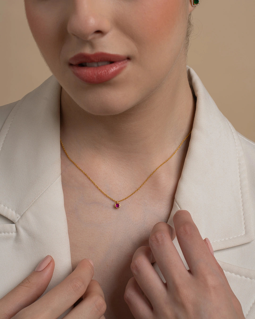 Petite Ruby Necklace