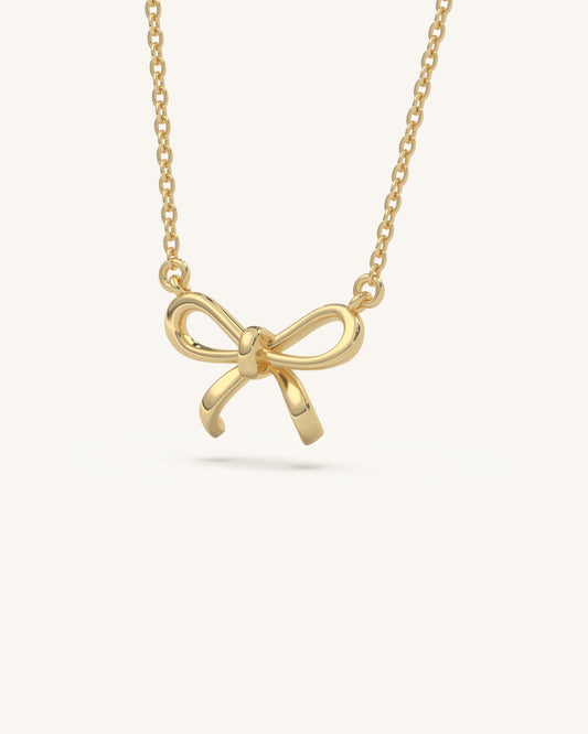 Mini Gold Plated Silver Bow