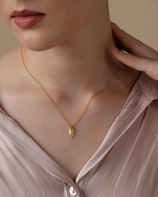 Gold Curve Pendant