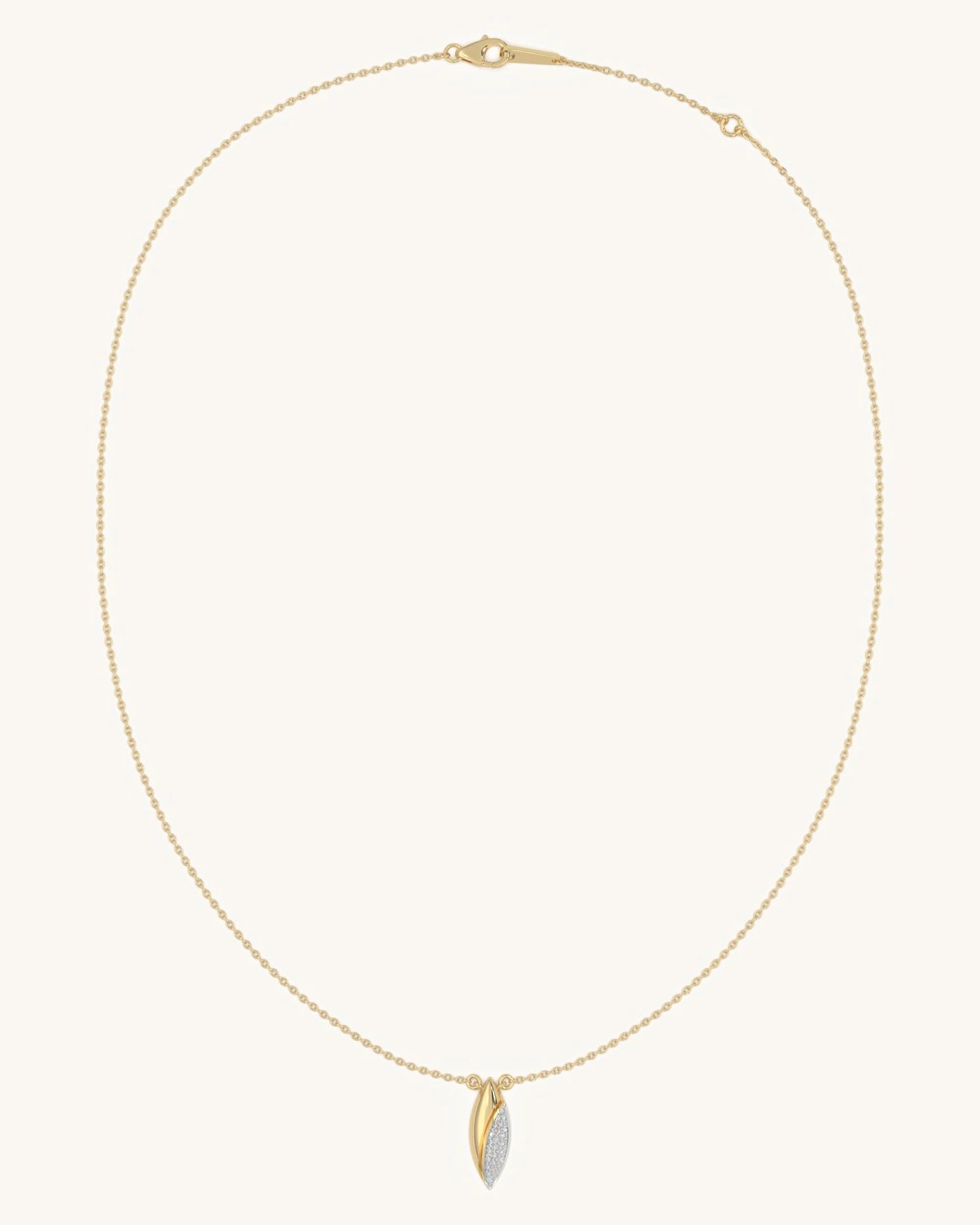Gold Curve Pendant