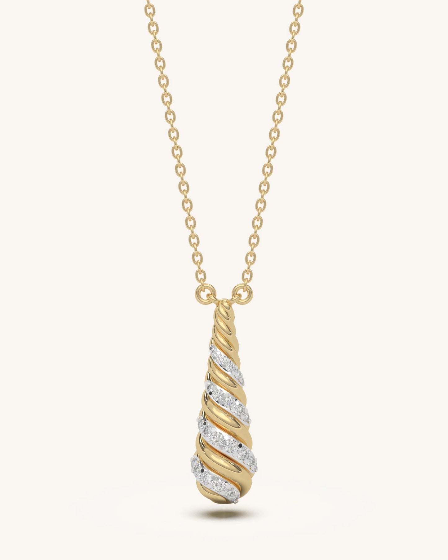 Twist Drop Necklace