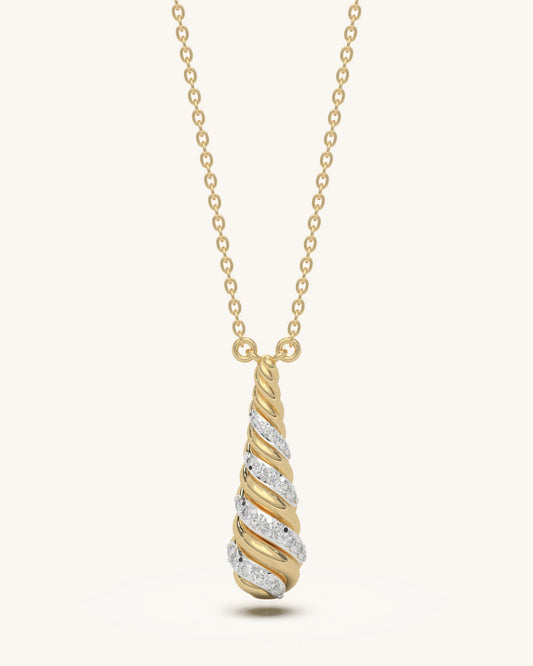 Twist Drop Necklace