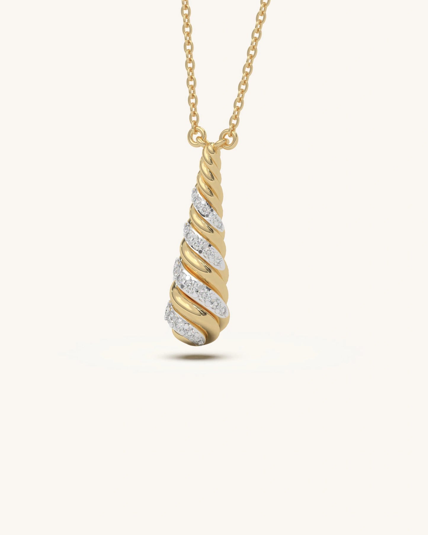 Twist Drop Necklace