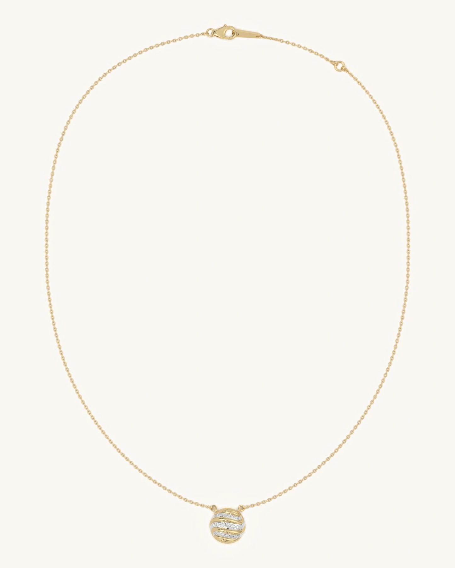 Wave Circle Necklace