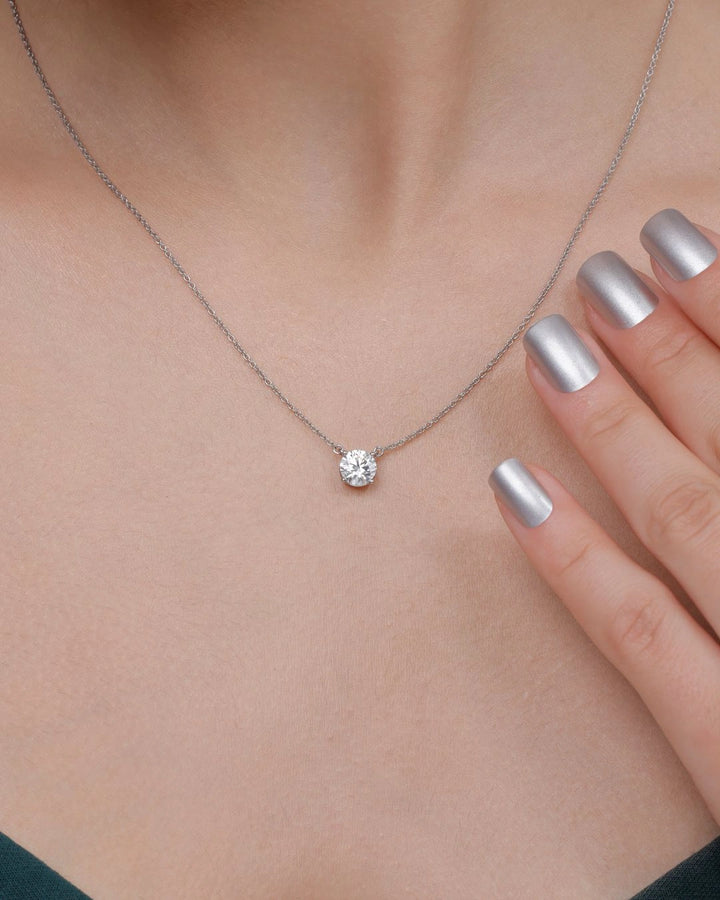 Classic Solitaire Necklace