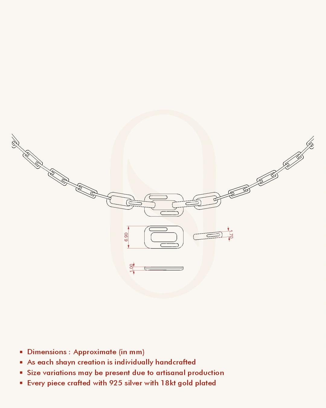 Dual Tone Link Chain