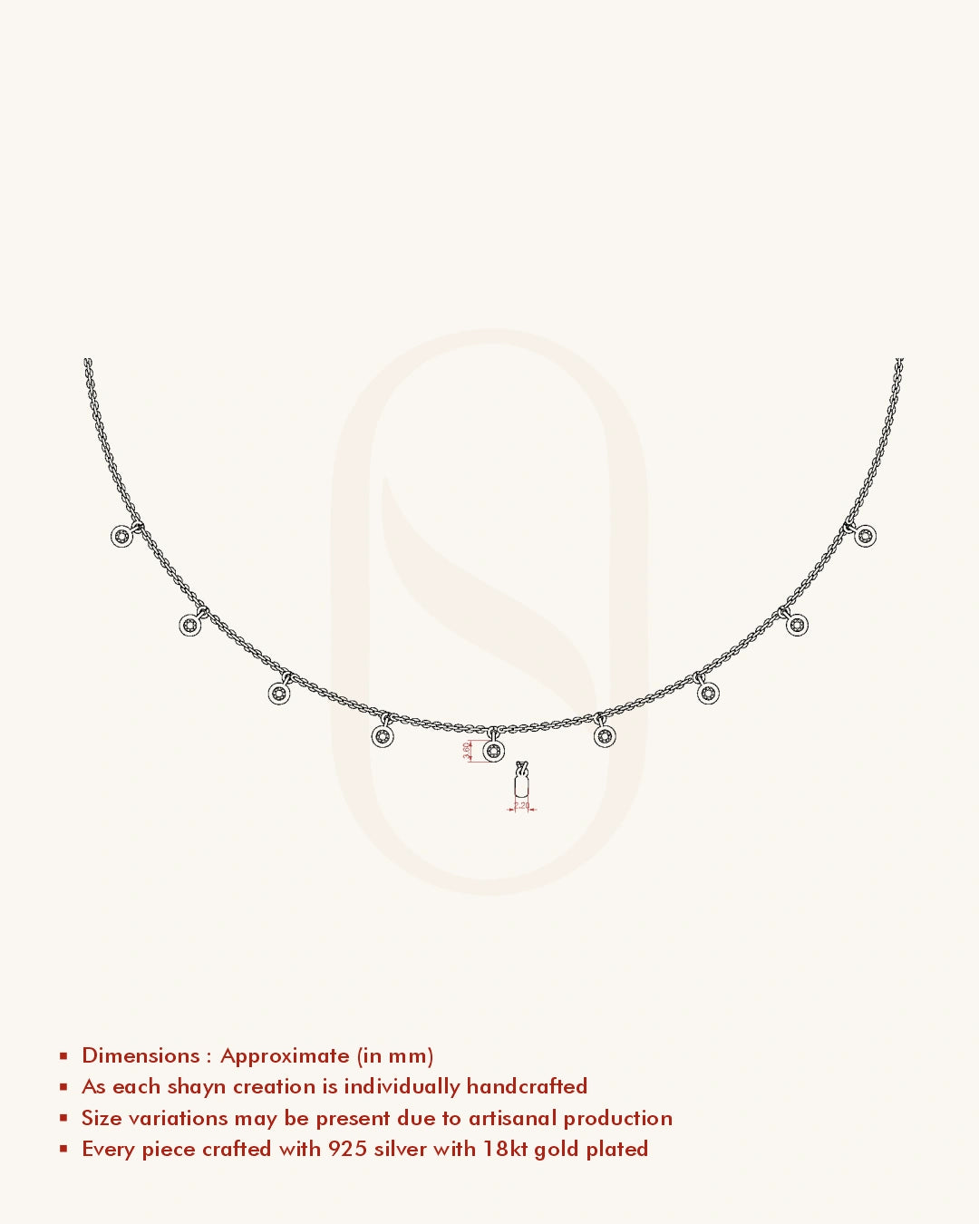 Blue Dangle Necklace