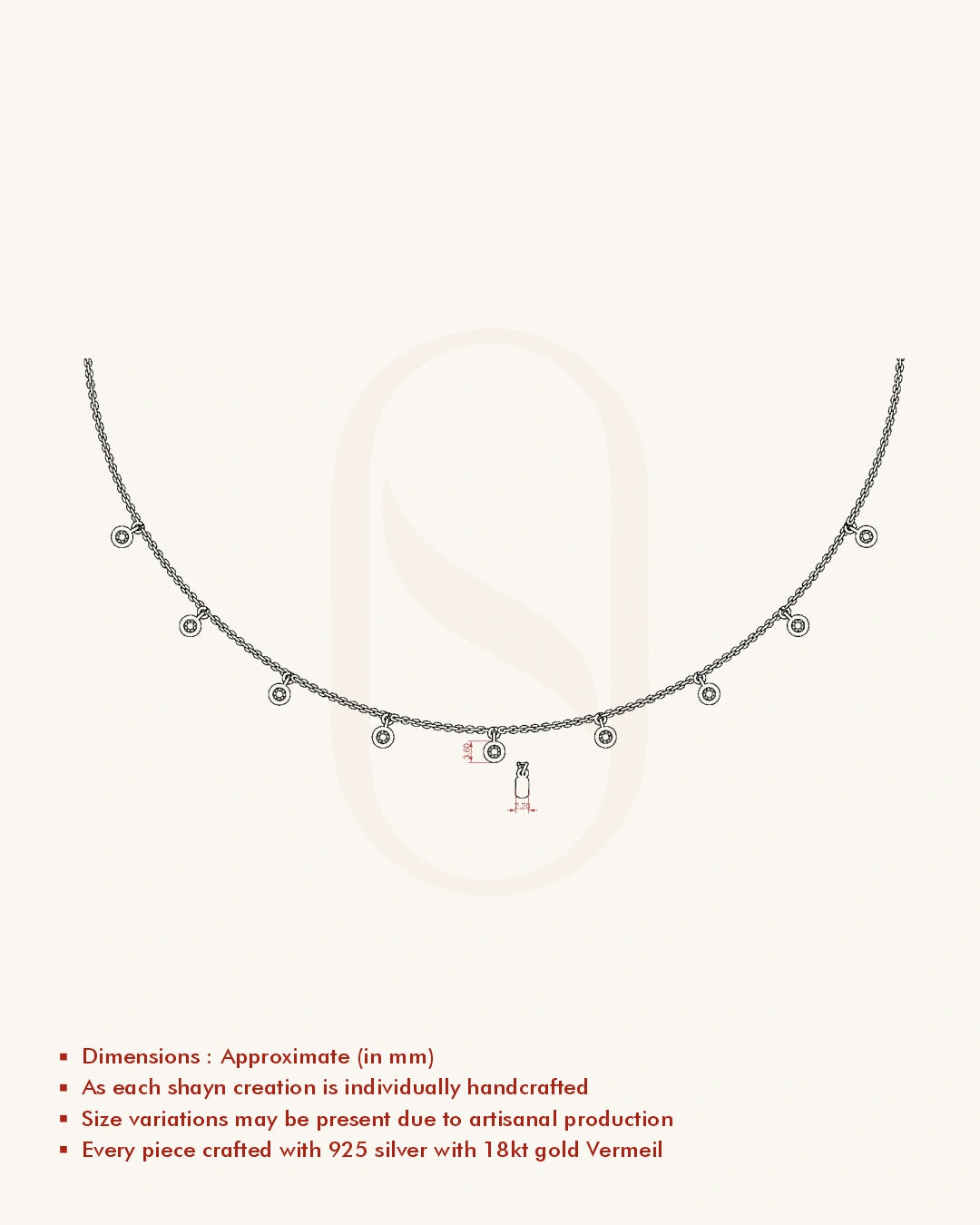 Blue Dangle Necklace