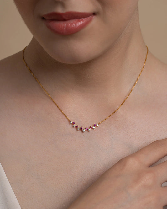 Red White Festive Necklace