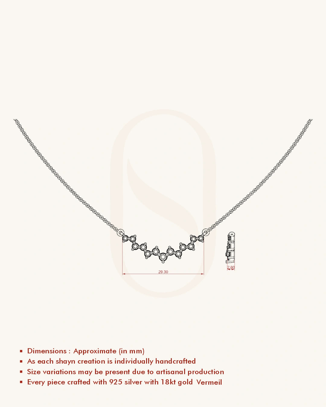 Red White Festive Necklace