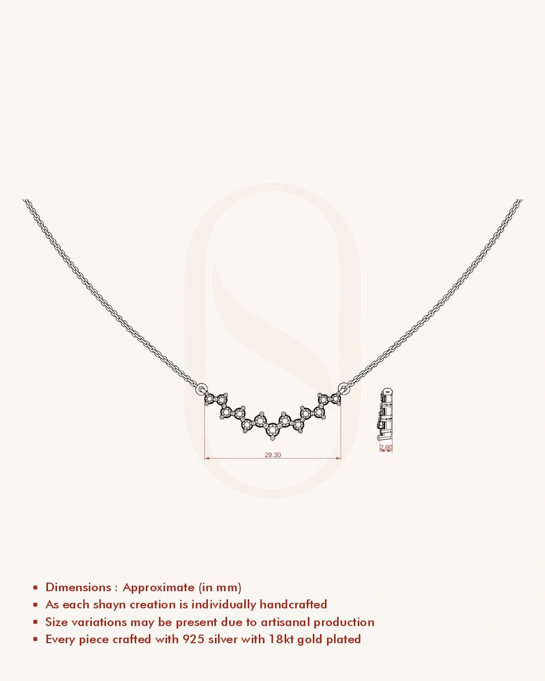 Red White Festive Necklace