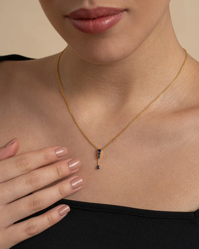 Blue Drop Pendant Necklace