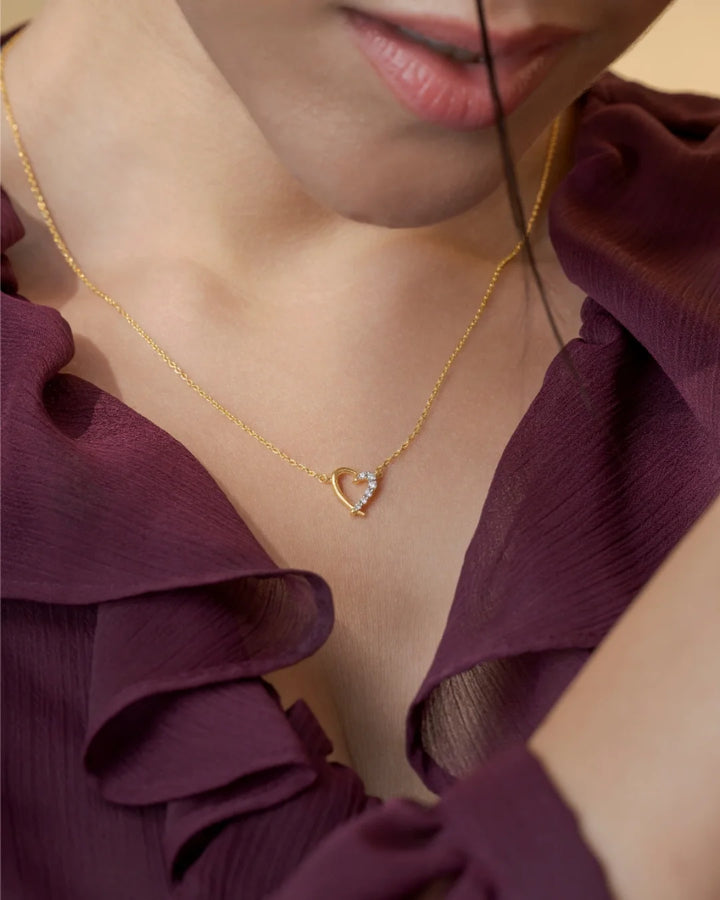 Side Sparkle Necklace