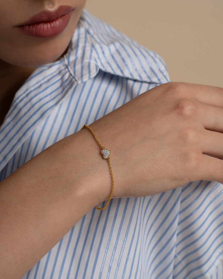 Heart Diamond Bracelet