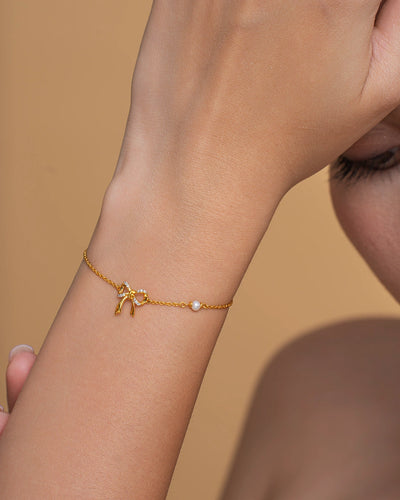 Bow Charm Bracelet