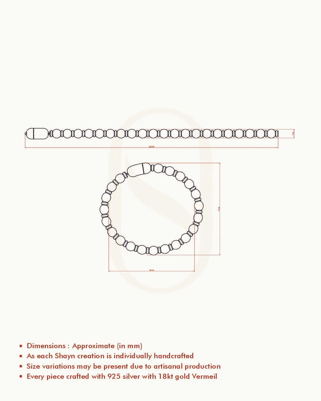 Sacred Gold Rudraksha Bracelet