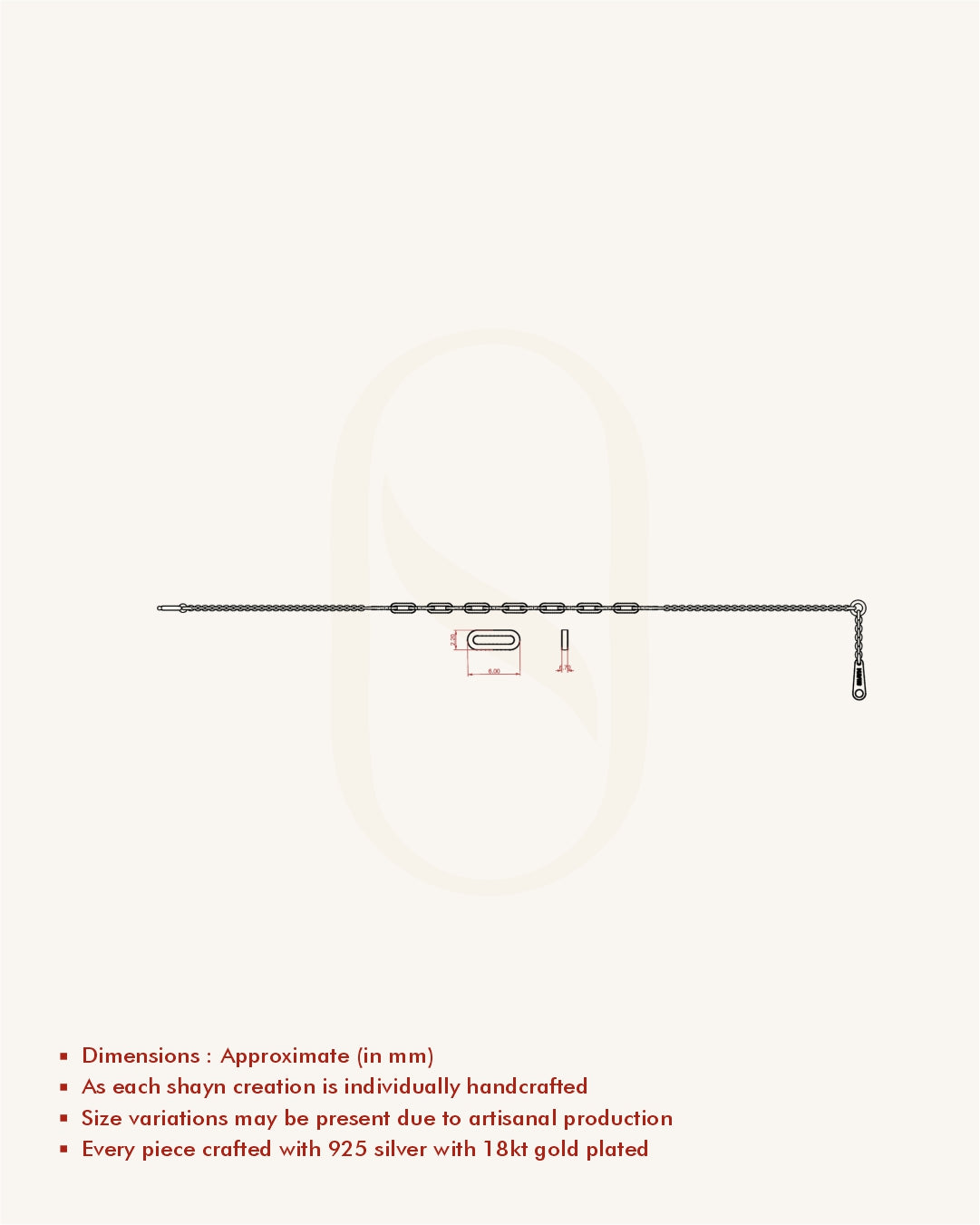 Minimal Link Chain Bracelet