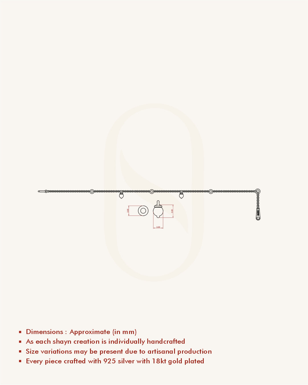 Pearl Accent Chain Bracelet