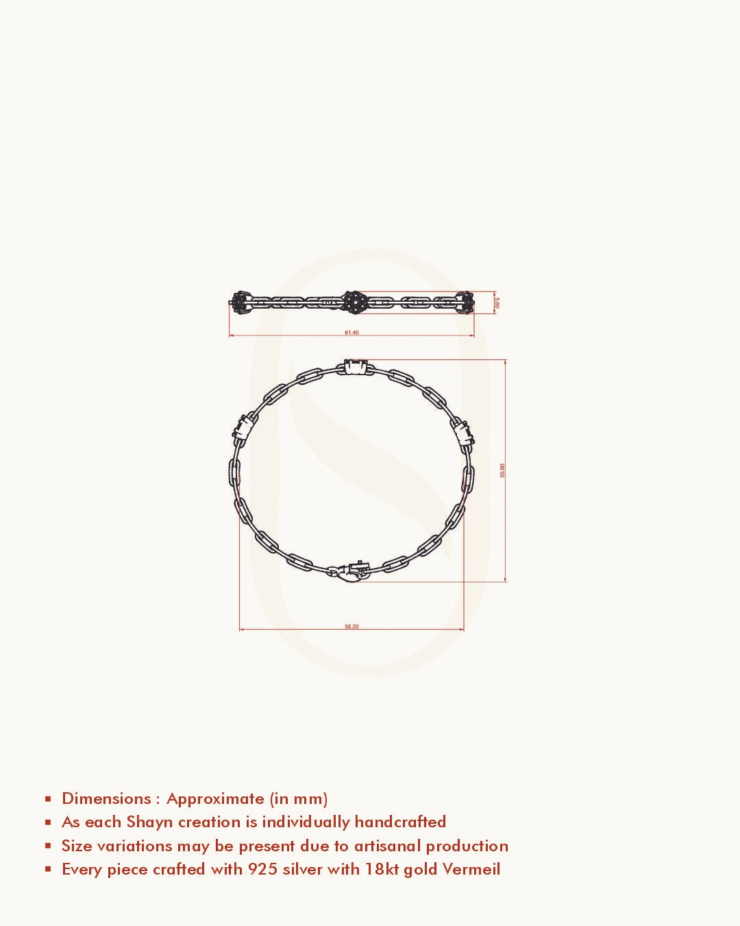 Floral Cluster Chain Bracelet