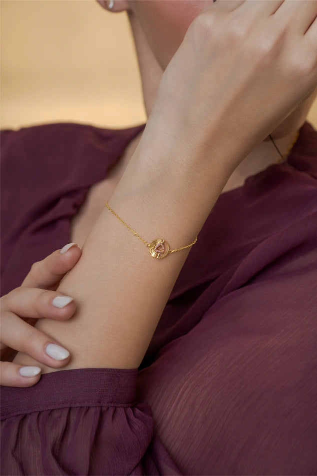 Heart Gem Bracelet