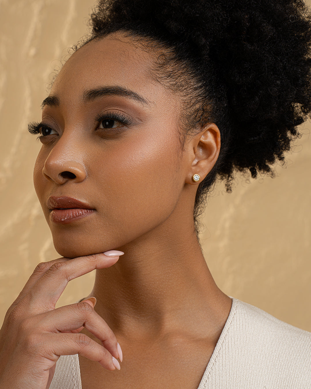 Round Shine Earrings