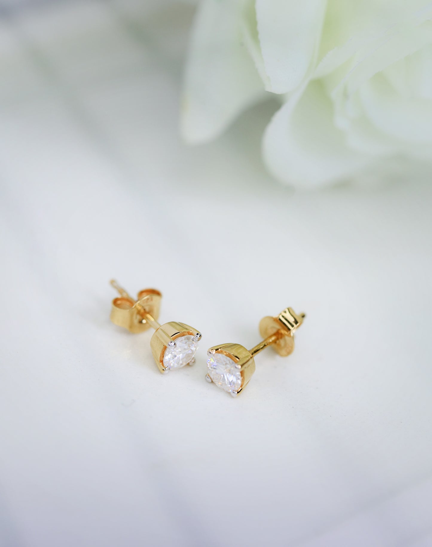 Diamond Dot Earrings