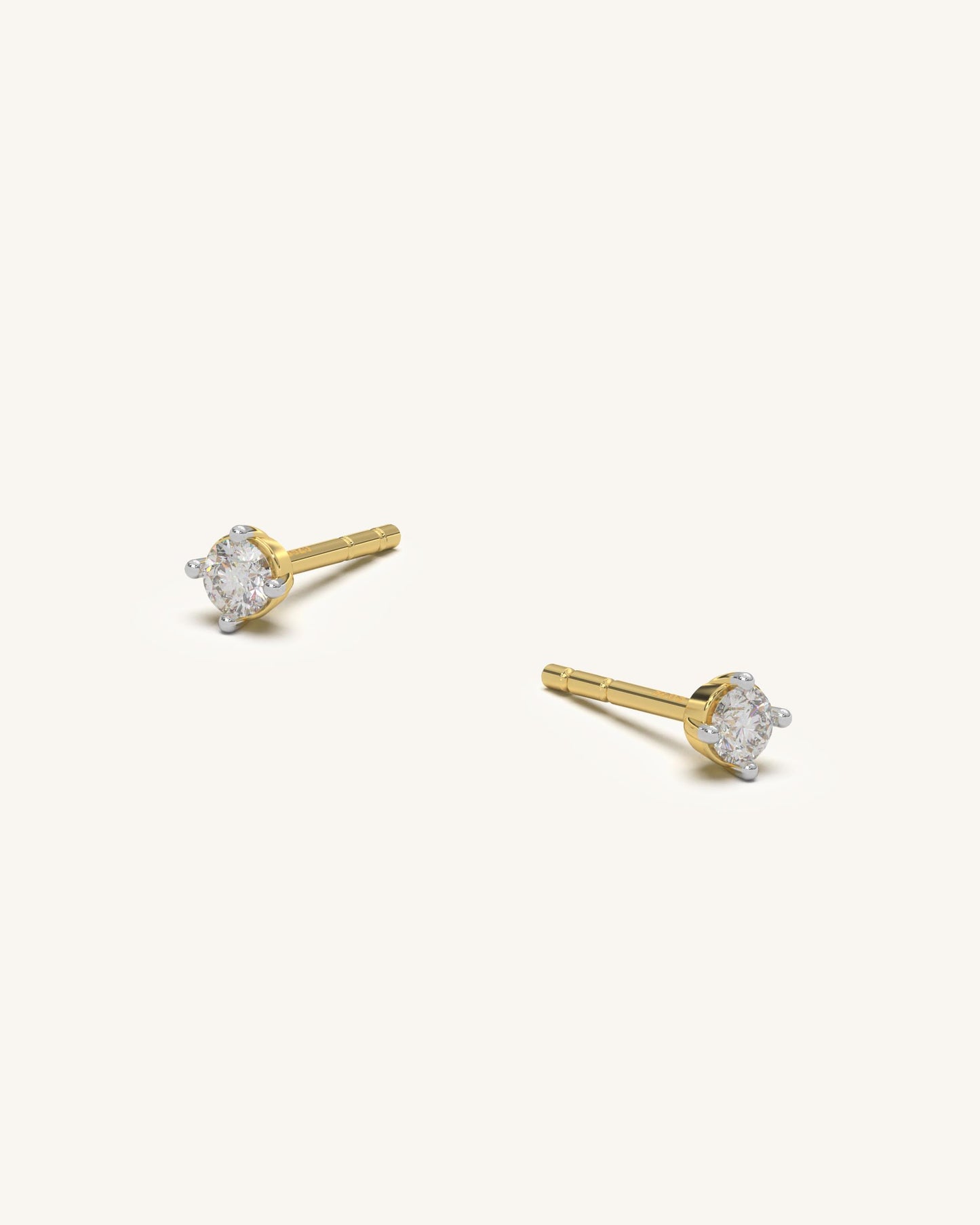 Four Prong Earrings